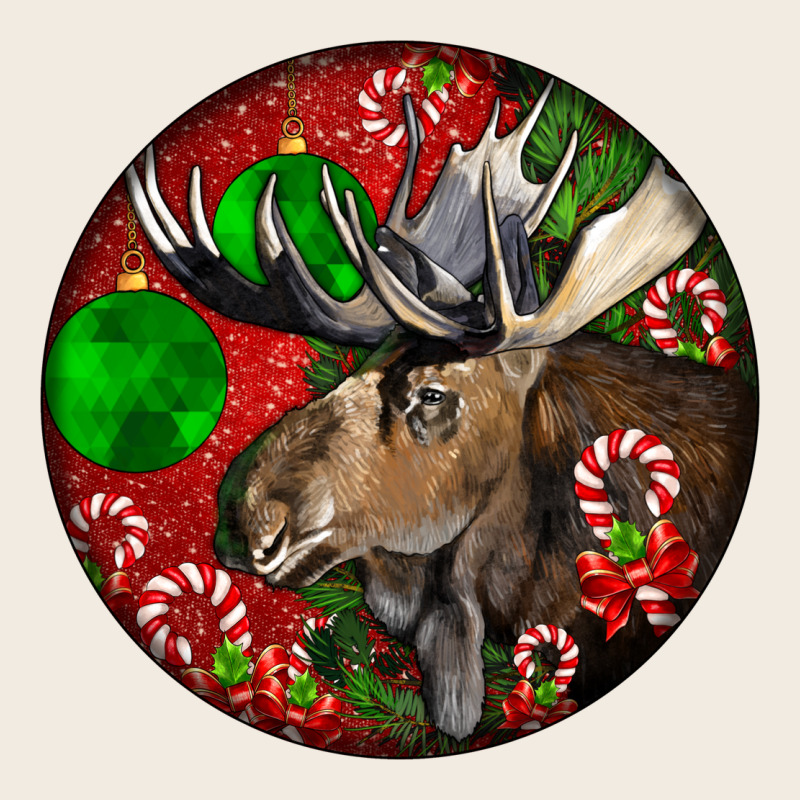 Moose Buck Deer Christmas Premium Sweatshirt by LillyAllenDesigns | Teevron
