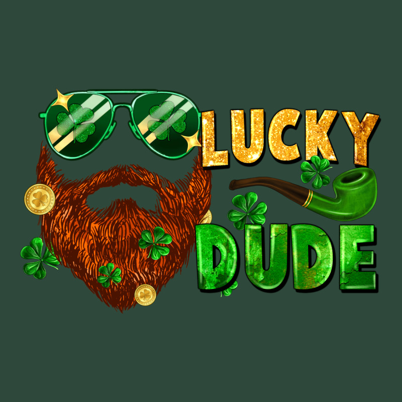 Lucky Dude Saint Patricks Bearded Man Zipper Hoodie by FaDigitalArtStudio | Teevron
