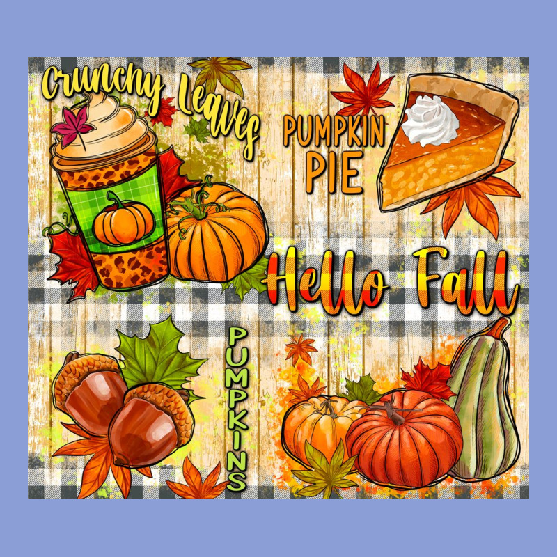 Hello Fall Pumpkins Long Sleeve Tee by NancyCooperArtShop | Teevron