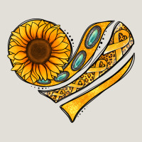 Childhood Cancer Awareness Heart Heavy Core Tee | Teevron