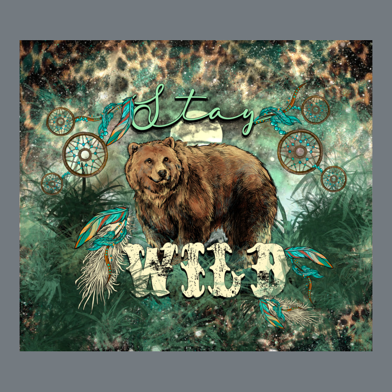 Stay Wild Bear Tumbler Heavyweight Sweatshirt by HowdyJamesFarm | Teevron