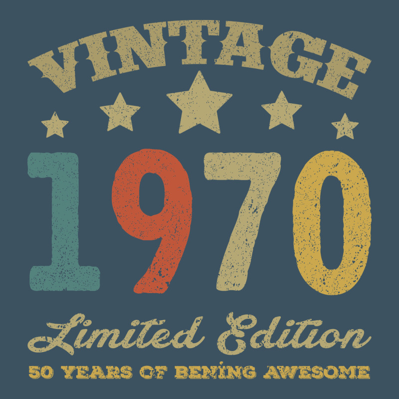 Vintage 1970 Limited Edition 50 Years Of Being Awesome Urban Heavy Tee by Bettercallsaul | Teevron