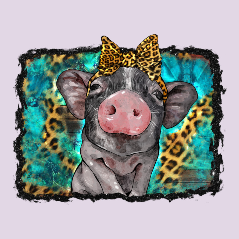 Baby Pig With Leopard Background Classic Tee by BarkalooDesign | Teevron