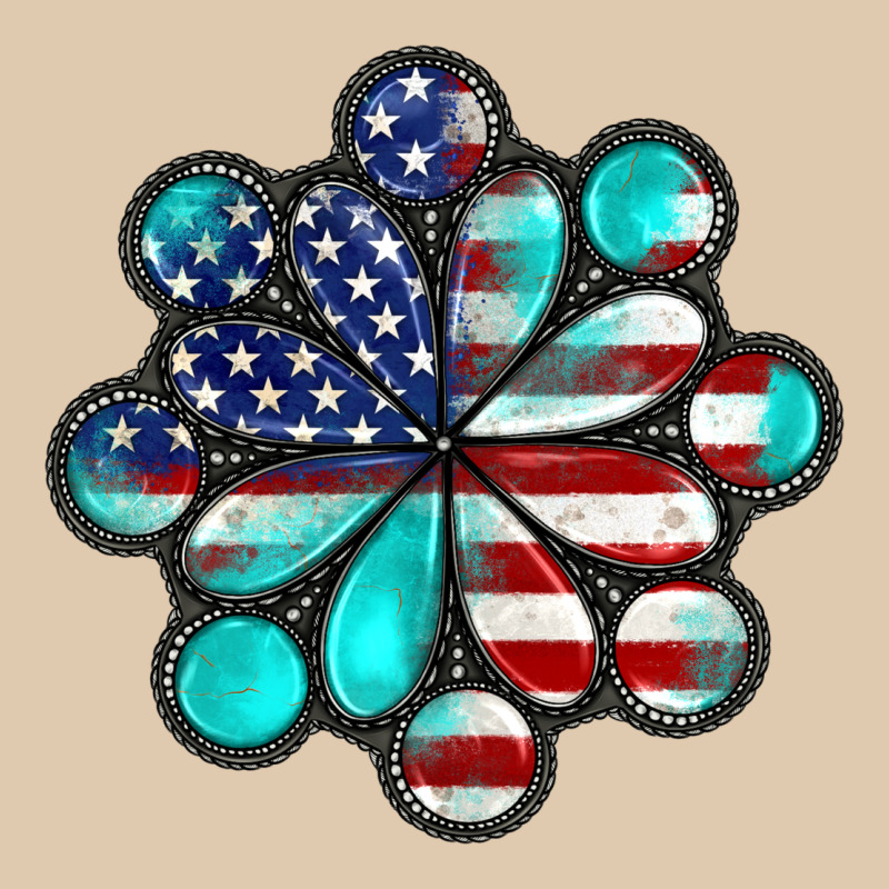 American Flag Turquoise Gemstone 4th Of July Heavyweight Sweatshirt by CowGirlArtShop | Teevron