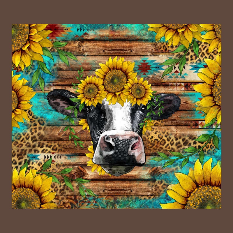 Holstein Cow With Sunflowers Classic Tee by BarkalooDesign | Teevron
