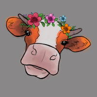 Cow With Flowers Vintage Tee | Teevron