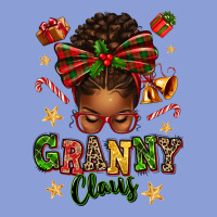 Granny Claus Afro Messy Bun Long Sleeve Tee | Teevron