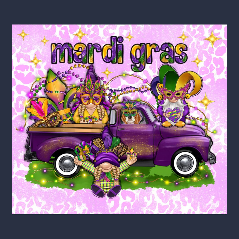 Mardi Gras With Gnomies Tumbler Heavyweight Sweatshirt by HowdyJamesFarm | Teevron