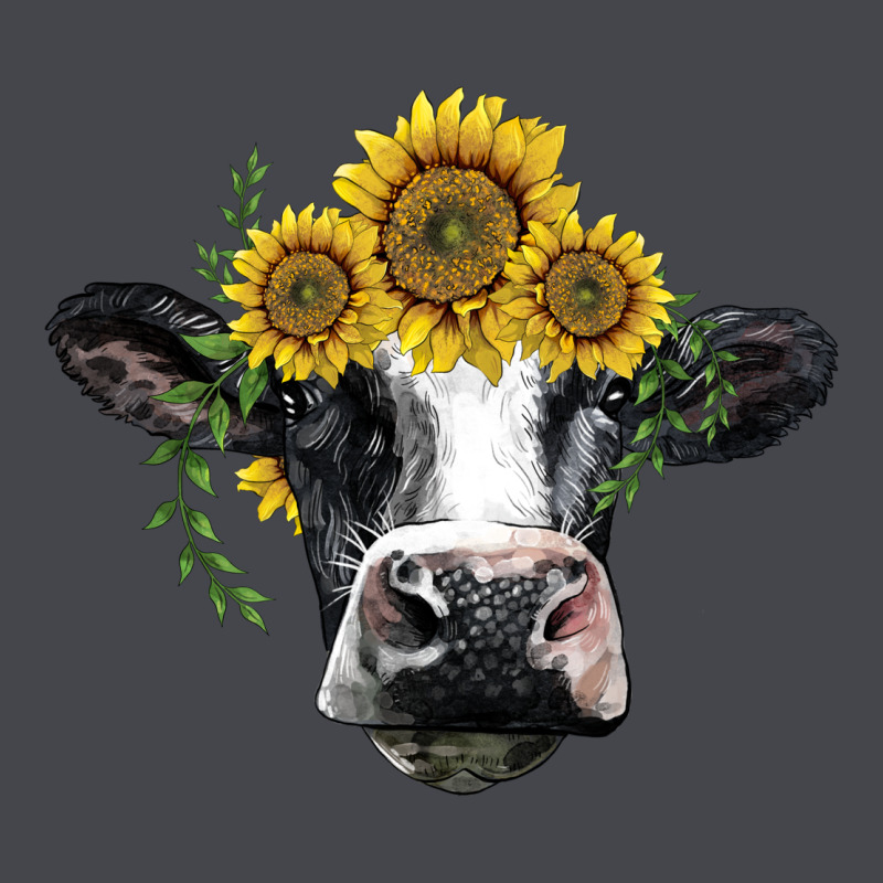 Holstein Cow With Sunflower Classic Tee by BarkalooDesign | Teevron
