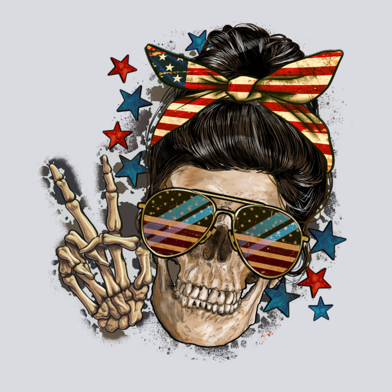 American Mother Skull Mother's Day Zipper Hoodie by FaDigitalArtStudio | Teevron