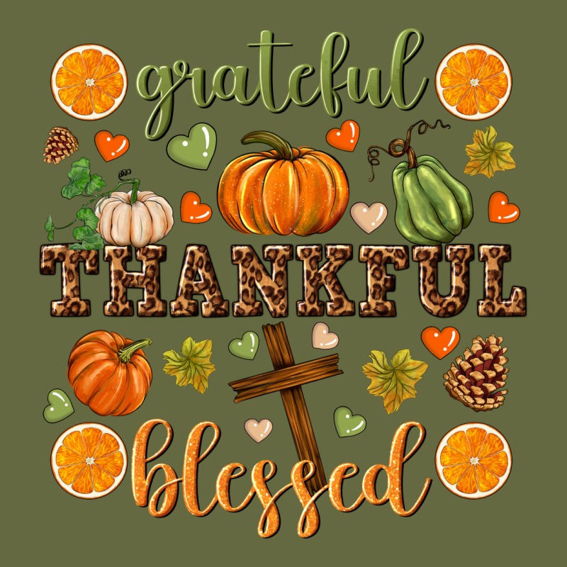 Grateful Thankful Blessed Long Sleeve Tee by NancyCooperArtShop | Teevron