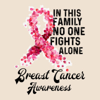 In This Family Fights Alone Breast Cancer Awareness Urban Heavy Tee | Teevron