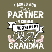 I Asked God For A Partner In Crime He Sent Me My Crazy Grandma Vintage Hoodie | Teevron