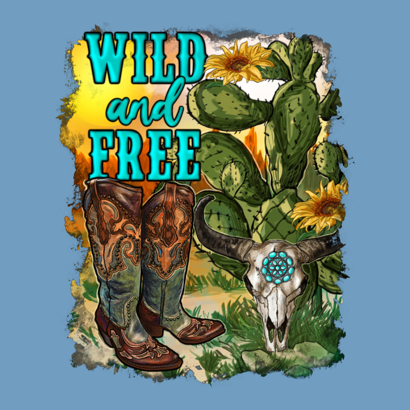 Wild And Free Cowgirl Boots Urban Heavy Tee by RanaPortraitStore | Teevron