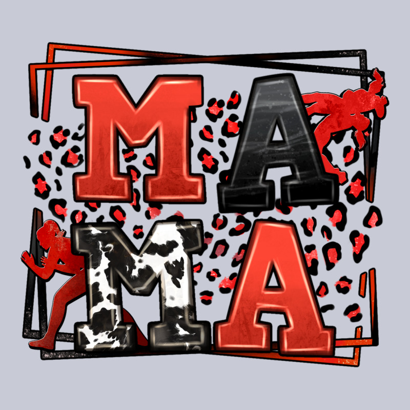 Wrestling Mama Red And Black Heavyweight Hoodie by LillyAllenDesigns | Teevron
