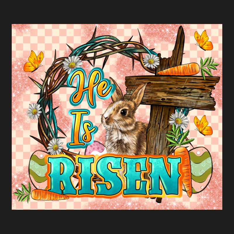 Easter Day He Is Risen 20oz Skinny Heavyweight Hoodie by LillyAllenDesigns | Teevron