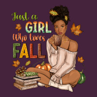 Just A Girl Who Loves Fall Afro Woman Long Sleeve Tee | Teevron