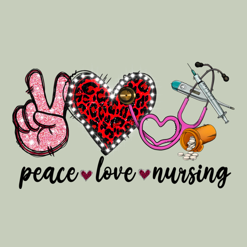 Peace Love Nursing Ladies Tee by Jasminsmagicworld | Teevron