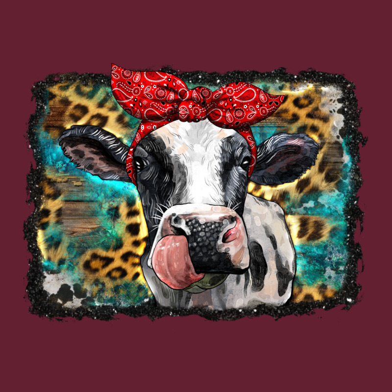 Holstein Cow With Glitter And Leopard Background Classic Tee by BarkalooDesign | Teevron