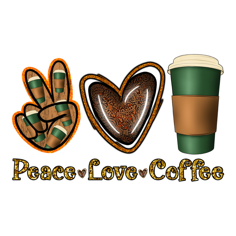 Peace Love Coffee Ladies Tee by Jasminsmagicworld | Teevron