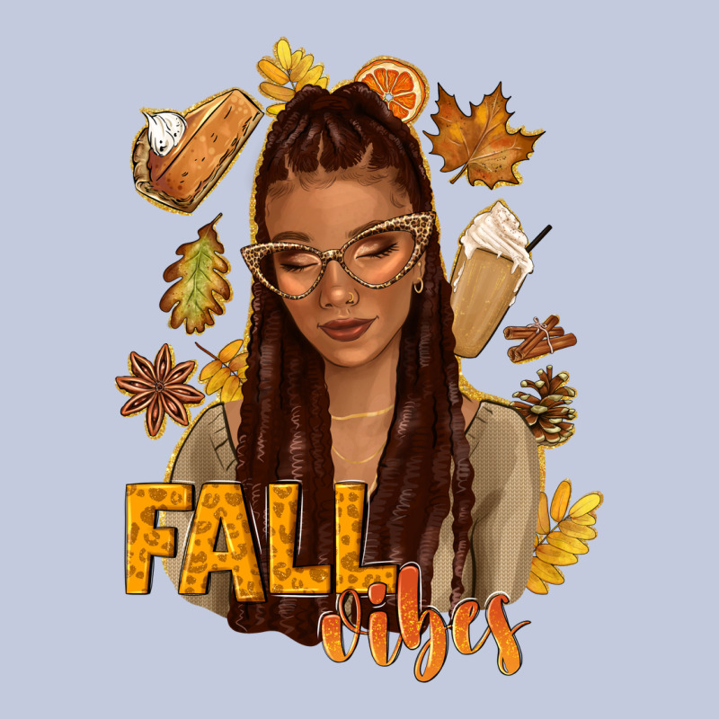Fall Vibes Afro Woman Long Sleeve Tee by NancyCooperArtShop | Teevron