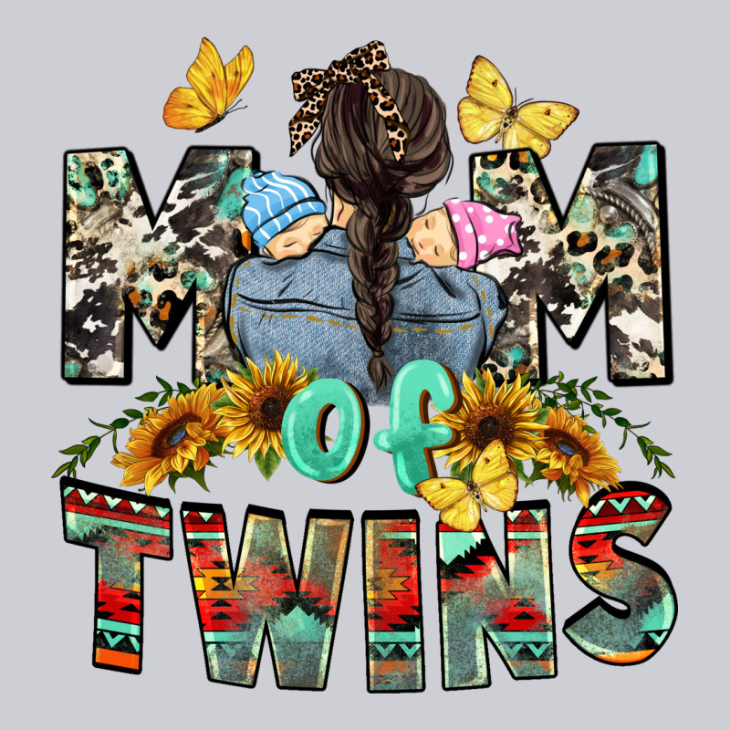 Mom Of Twins Mother's Day Heavyweight Sweatshirt by CowGirlArtShop | Teevron