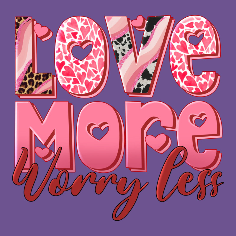 Love More Worry Less Vintage Tee by RanaPortraitStore | Teevron