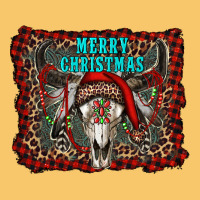 Merry Christmas Bull Skull Vintage Hoodie | Teevron