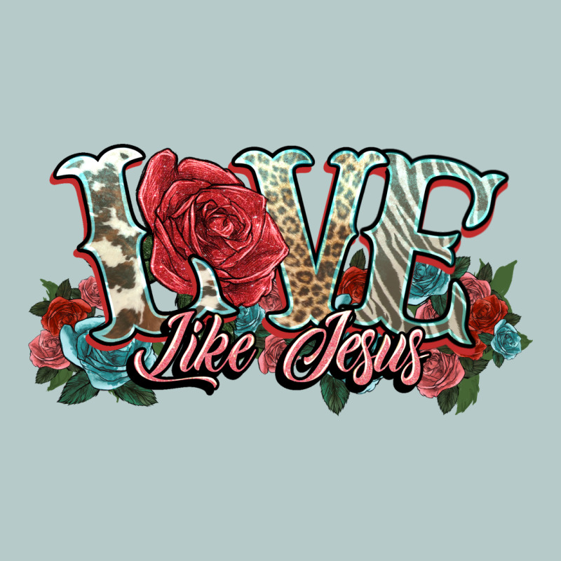 Love Like Jesus Roses Heavy Core Tee by NancyCooperArtShop | Teevron
