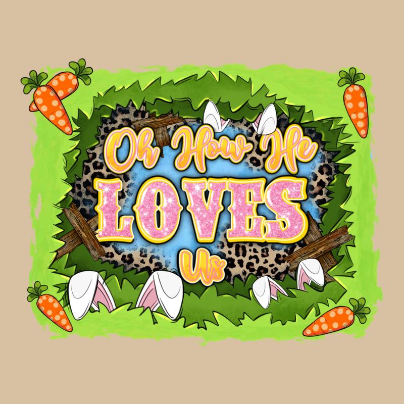 Oh How He Loves Us Easter Day Heavyweight Hoodie by LillyAllenDesigns | Teevron