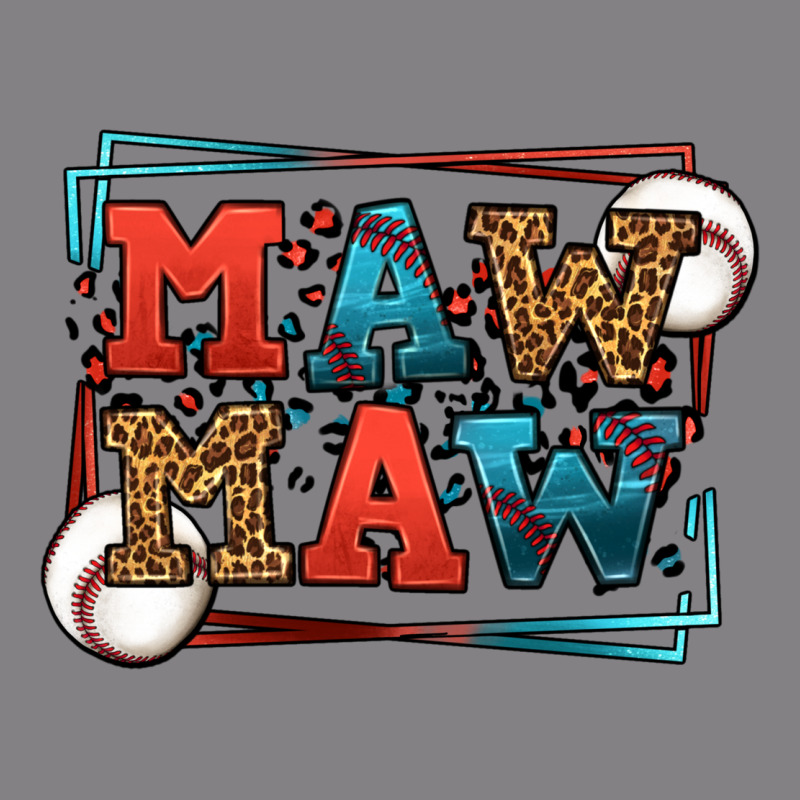 Baseball Mawmaw Leopard Frame Heavyweight Hoodie by LillyAllenDesigns | Teevron