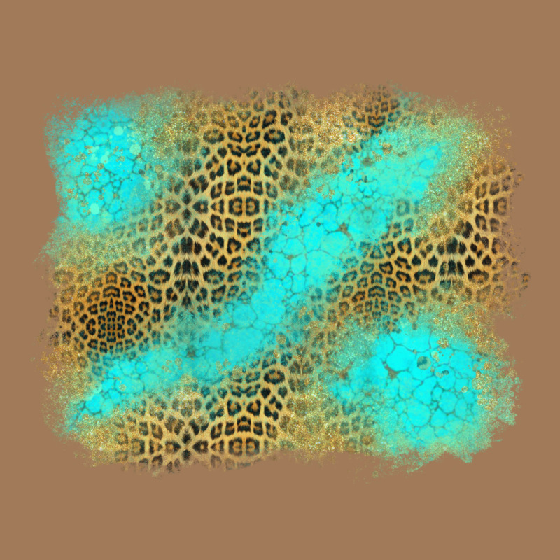 Leopard Turquoise Background Classic Tee by Jasminsmagicworld | Teevron