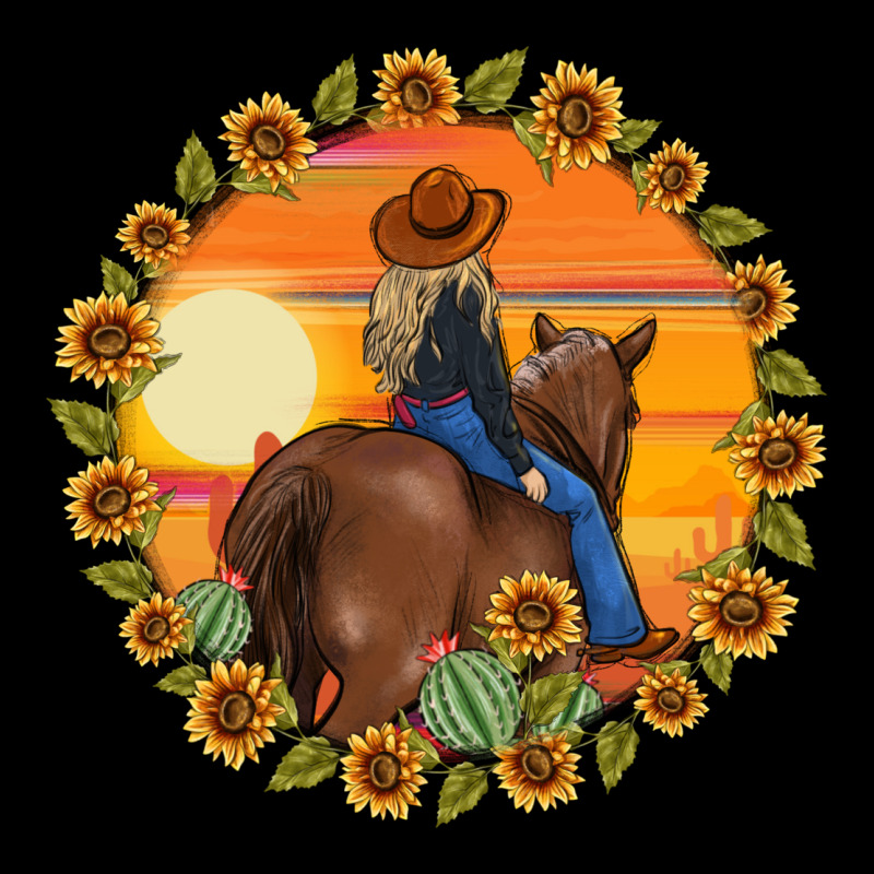 Cowgirl Sunflower Premium Tee by MaliasSmallBusiness | Teevron