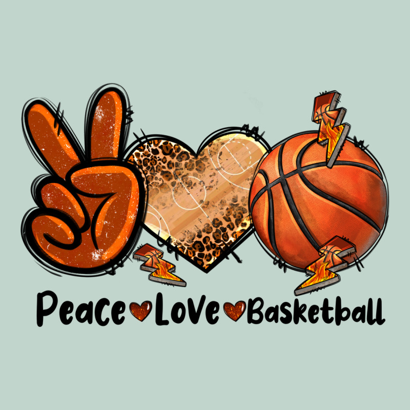 Peace Love Basketball Zipper Hoodie by FaDigitalArtStudio | Teevron