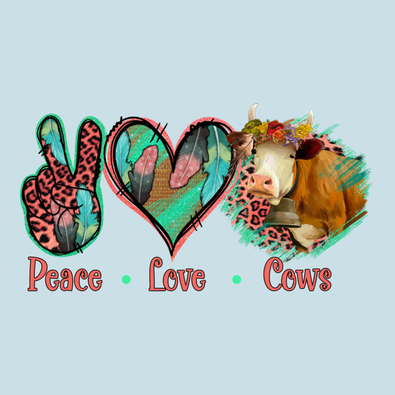 Peace Love Cows Ladies Tee by Jasminsmagicworld | Teevron