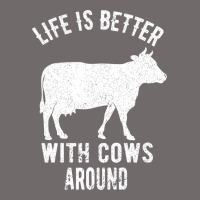 Life Is Better With Cows Around Urban Heavy Tee | Teevron