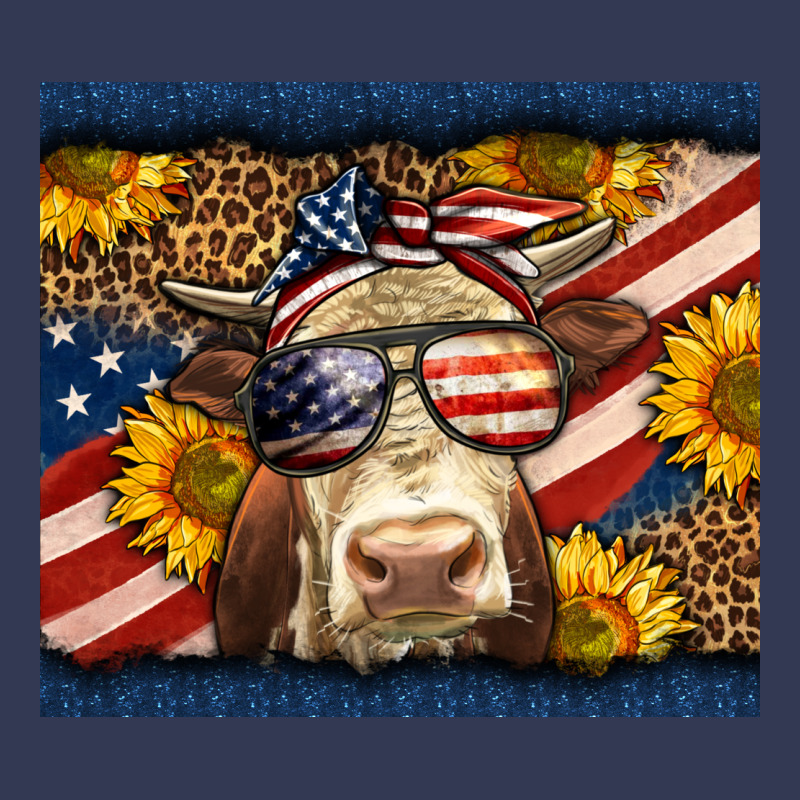 Western 4th Of July Cow Heavyweight Hoodie by LillyAllenDesigns | Teevron