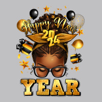Happy New Year Afro Messy Bun Long Sleeve Tee | Teevron