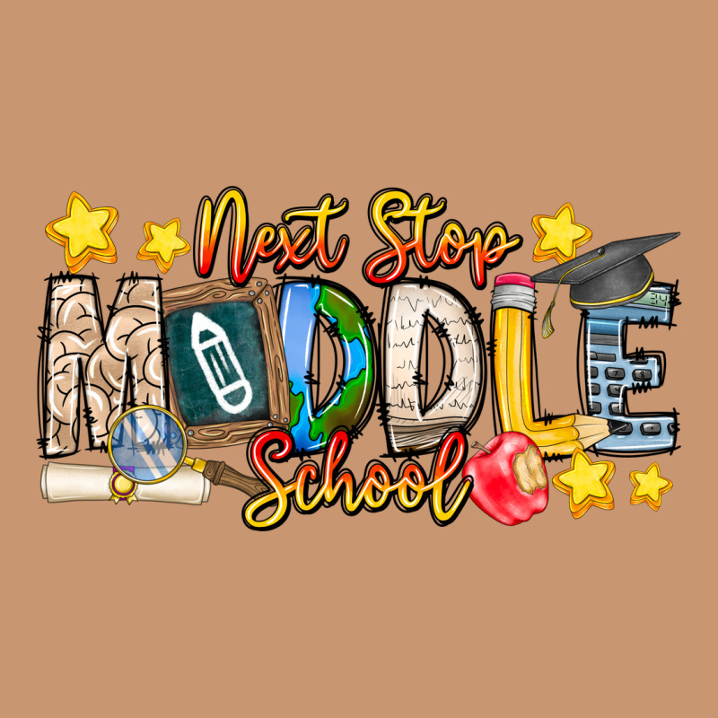 Next Stop Middle School Heavyweight Hoodie by CowhideDigitalArt | Teevron