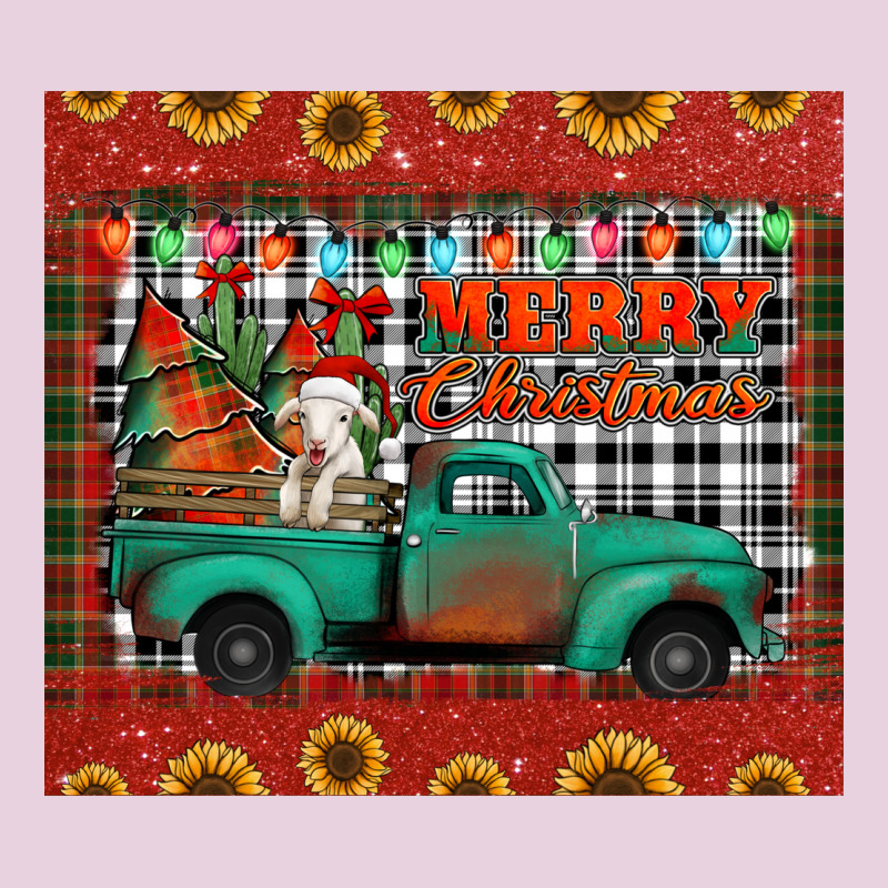 Merry Christmas Farm Truck Tumbler Classic Tee by Jasminsmagicworld | Teevron