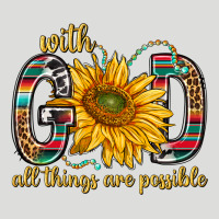 With God All Things Are Possible With Sunflower Bbs Zipper Hoodie | Teevron