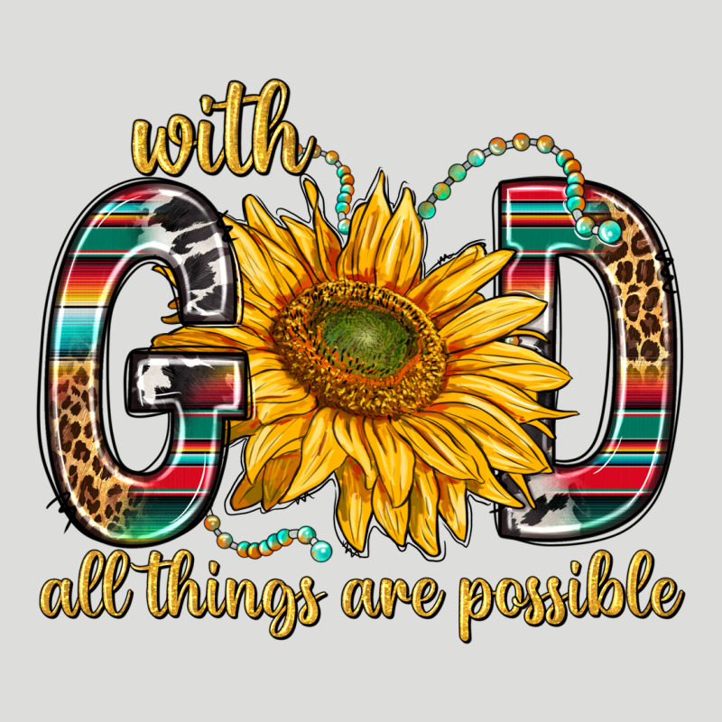 With God All Things Are Possible With Sunflower Bbs Zipper Hoodie by BundleAndBundleShop | Teevron