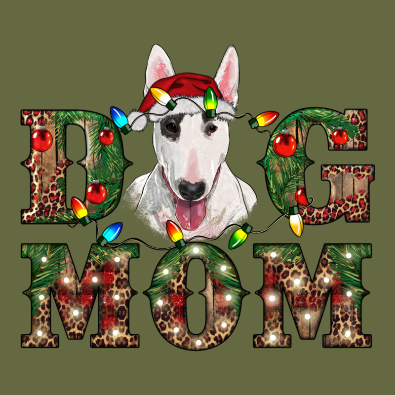 Christmas Dog Mom Bull Terrier Long Sleeve Tee by RanaPortraitStore | Teevron