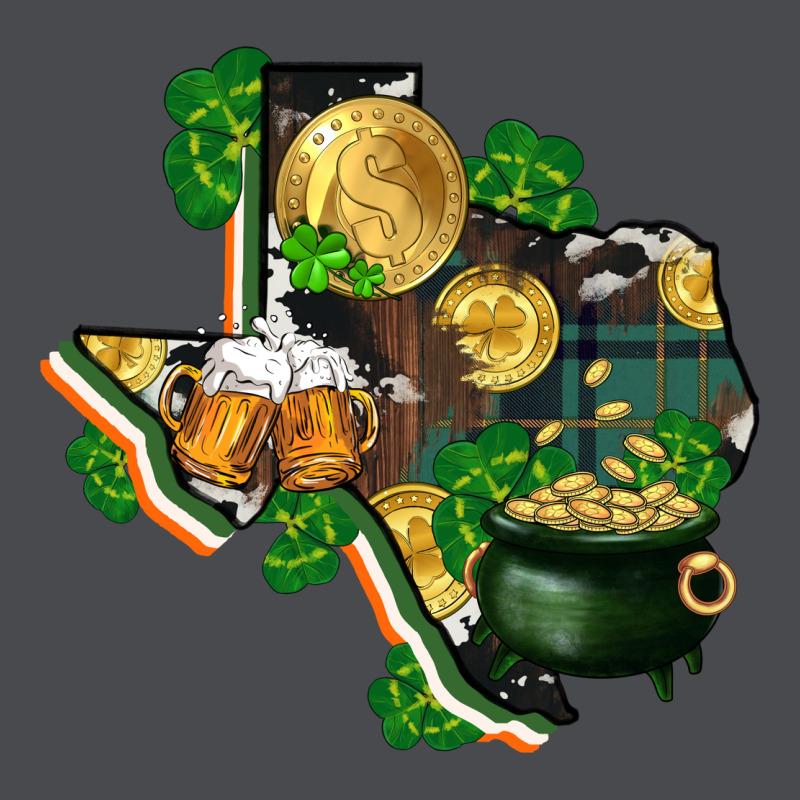 Texas Map St Patricks Day Zipper Hoodie by FaDigitalArtStudio | Teevron