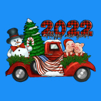 Happy New Year 2022 Christmas Truck With American Flag Classic Tee | Teevron