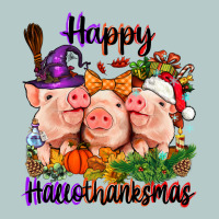 Happy Hallothanksmas Pigs Heavy Core Tee | Teevron