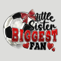 Little Sister Biggest Fan Soccer Zipper Hoodie | Teevron
