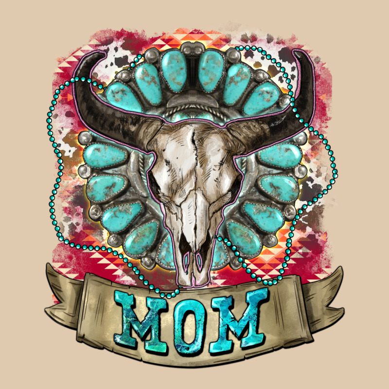Mom Bull Skull Mother's Day Heavyweight Sweatshirt by CowGirlArtShop | Teevron