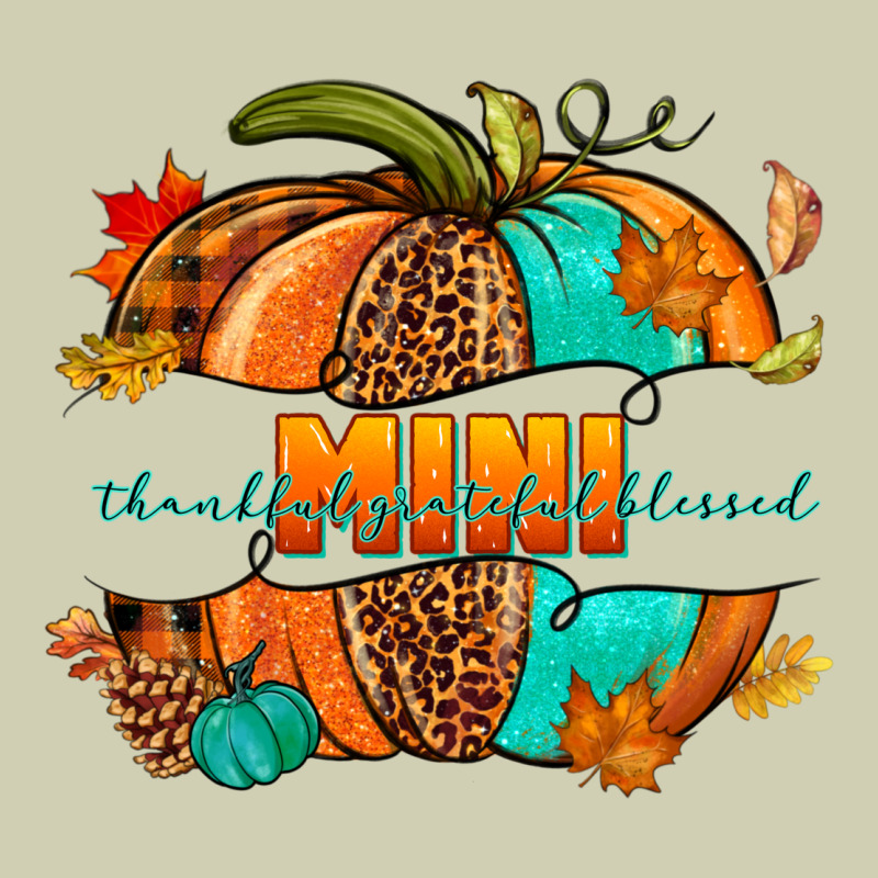 Thankful Grateful Blessed Mini Pumpkin Heavy Core Tee by NancyCooperArtShop | Teevron