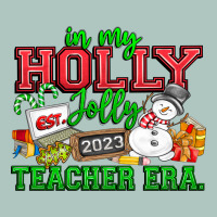 In My Holly Jolly Teacher Era Premium Sweatshirt | Teevron
